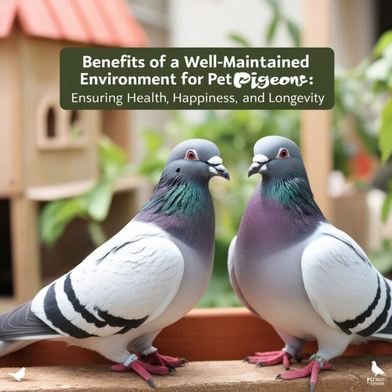 Well-Maintained Environment for Pet Pigeons