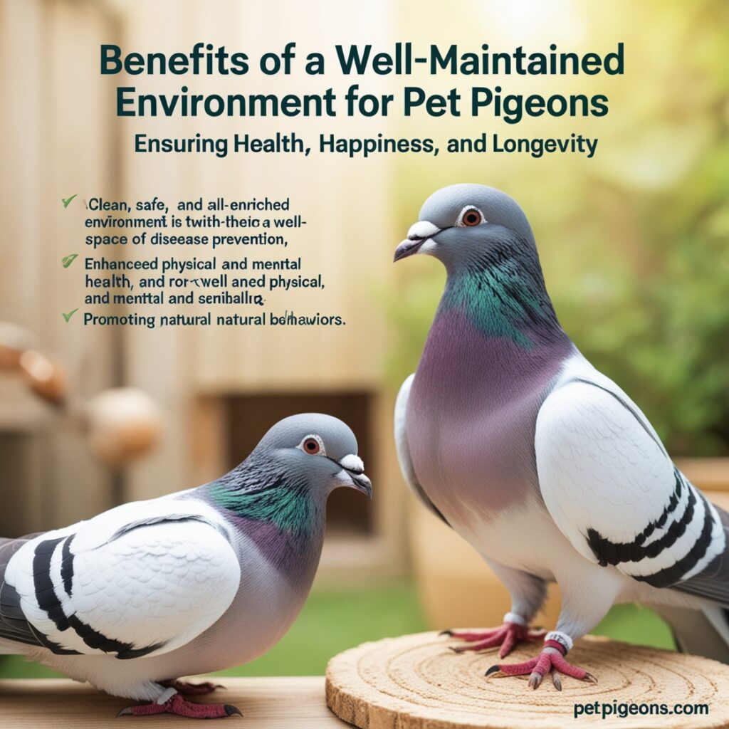 Well-Maintained Environment for Pet Pigeons