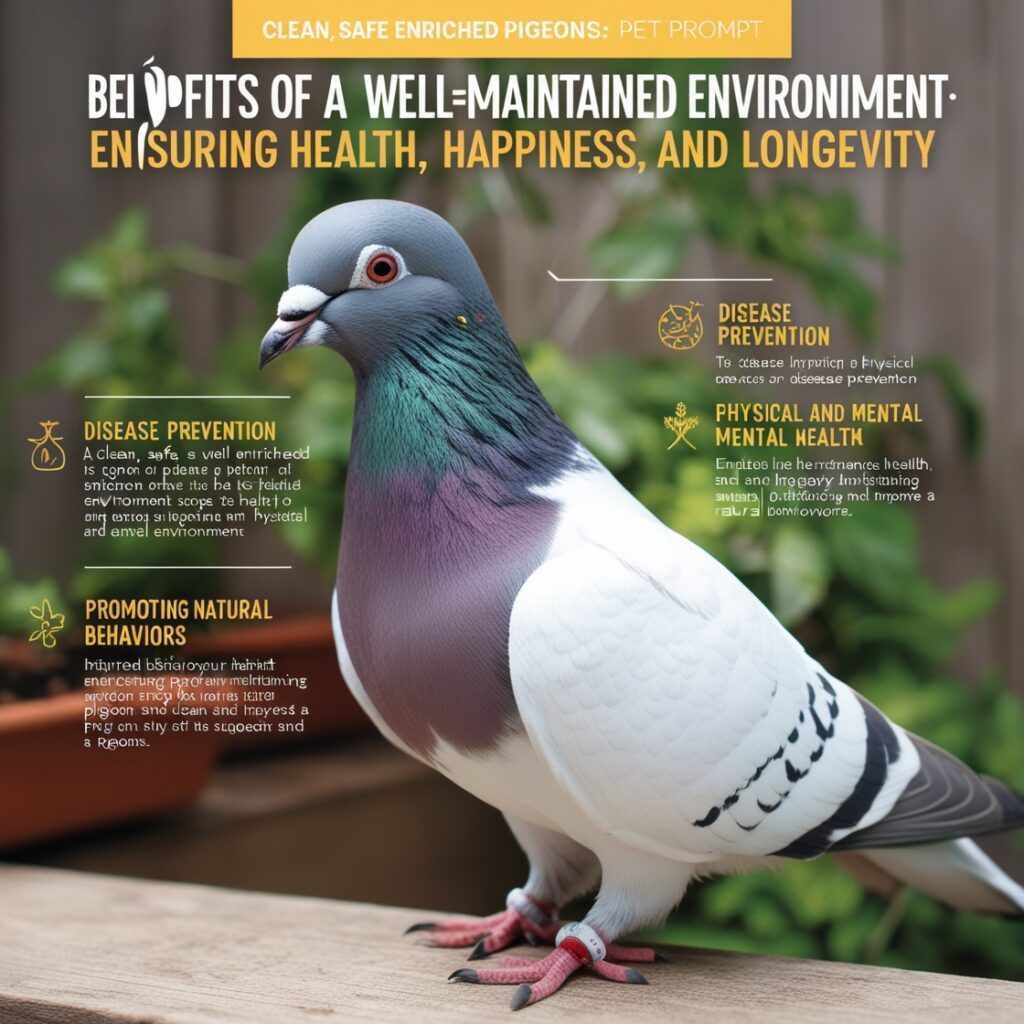 Well-Maintained Environment for Pet Pigeons