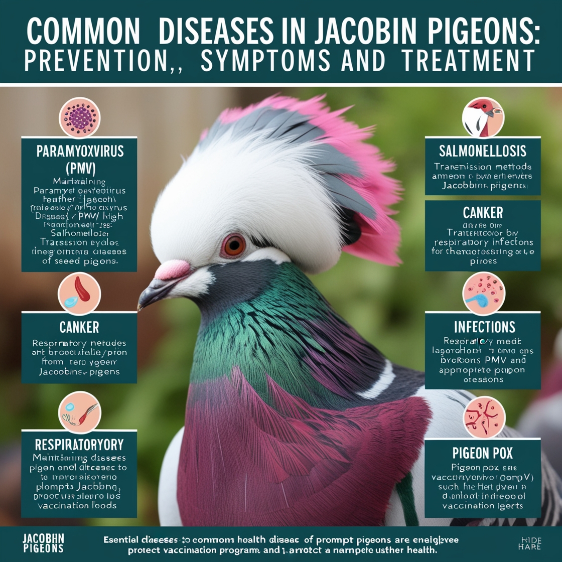 Common Diseases in Jacobin Pigeons